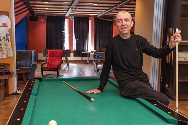 Reinhard Wolff im Jugendhaus Anholt, Foto: BBV