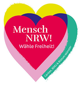 Logo Demokratiekampagne "Mensch NRW!"