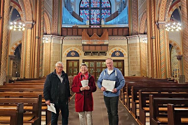 Heinz Hetkamp, Antje Jolink und Sven Joosten koordinieren den "Förderkreis Klingende Orgel Pankratius"