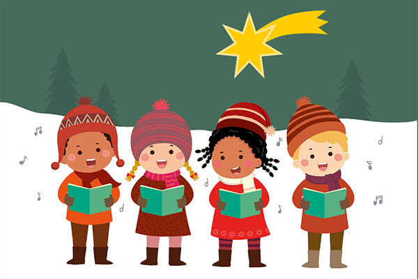 Grafik mit Kindern "Essener Adventskalender"