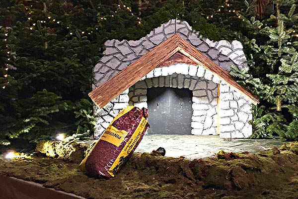 Anholter Krippe im Aufbau