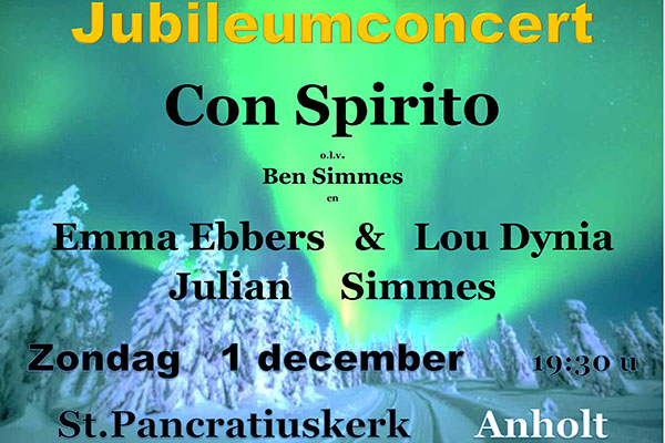 Plakat des Jubiläumskonzertes von Con Spirito